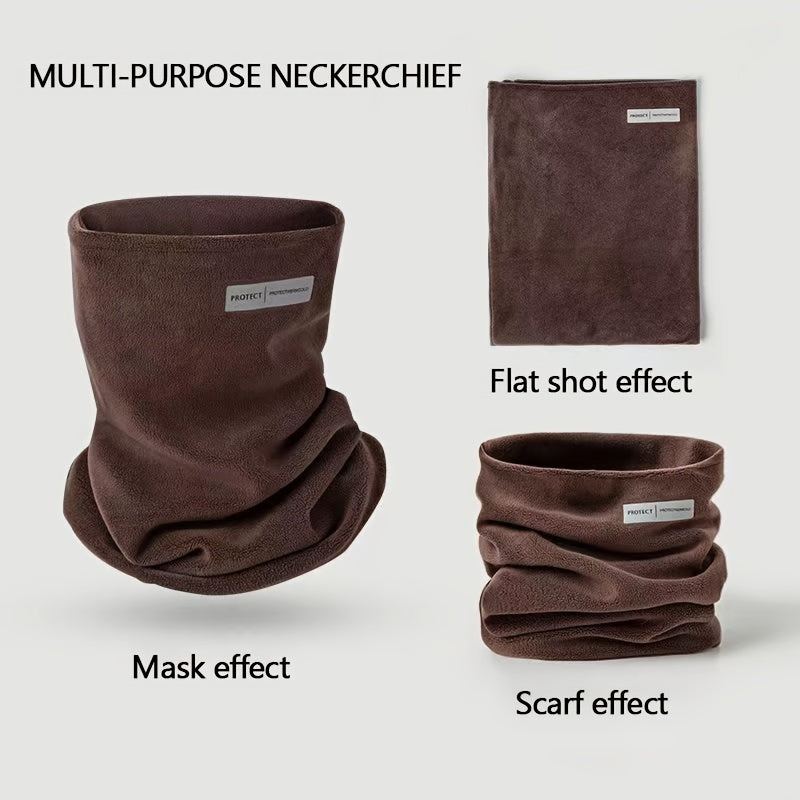 Women's Multifunctional Warm Face Mask Polyester Elastic Neck Gaiter Breathable Windproof UV Protection for Outdoor Cycling Travel