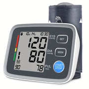 Digital Blood Pressure Monitor with Upper Arm Cuff 22.1-43.18cm for Home Use