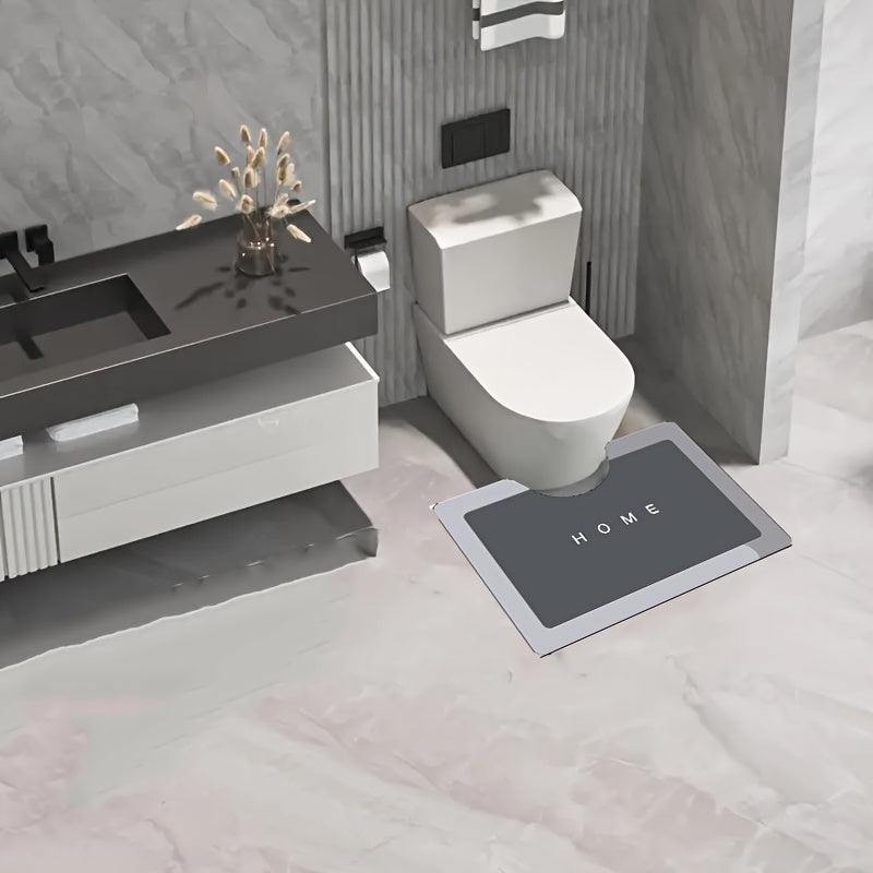 Set of 3 Non-Slip Diatomaceous Earth Bathroom Floor Mats Quick-Drying Soft for Shower Tub Door Outdoor