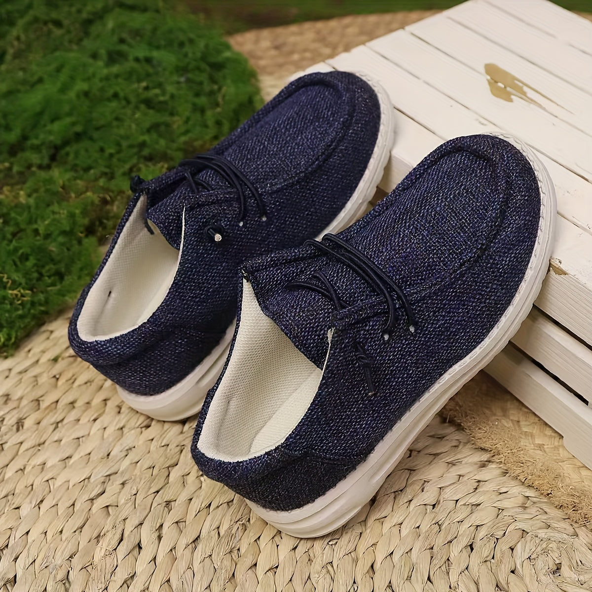Children's Canvas Slip-On Shoes Lightweight Breathable Casual All-Season