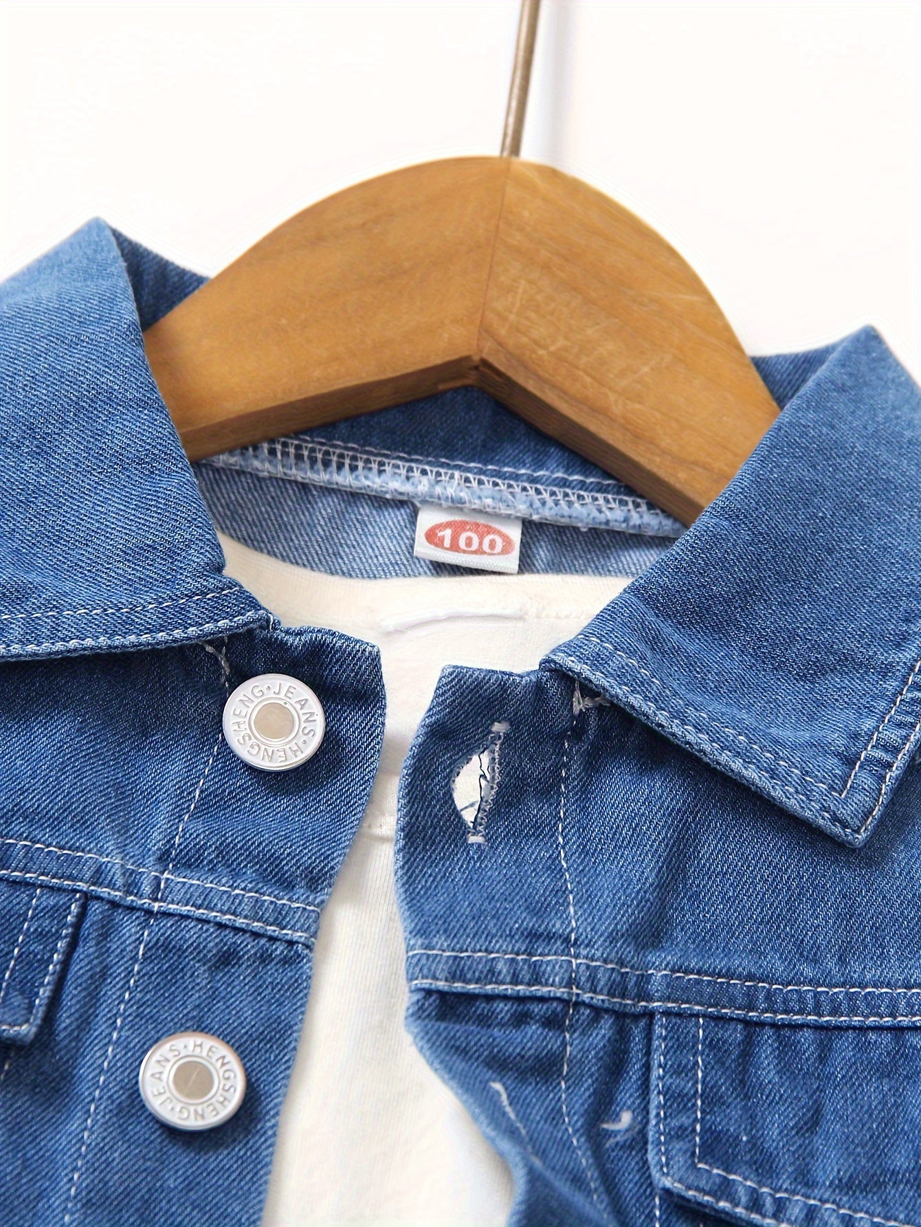 Men's Denim Set Spring Fall Casual Long Sleeve Pants Solid Color