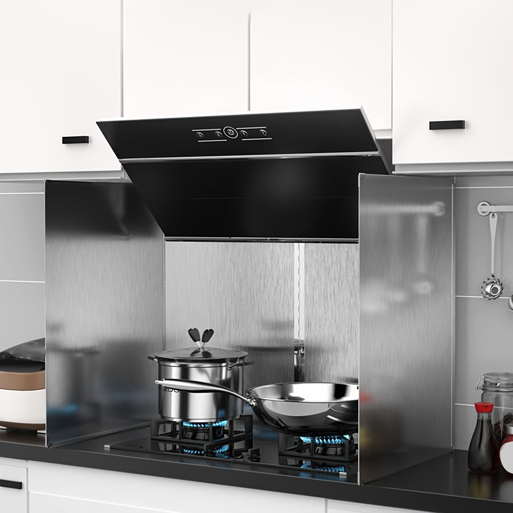 Protector de salpicaduras de cocina plegable de acero inoxidable para estufa de gas protección contra salpicaduras de aceite