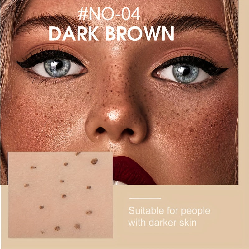 Bolígrafo impermeable para mujeres con apariencia de pecas, de secado rápido, 4 colores