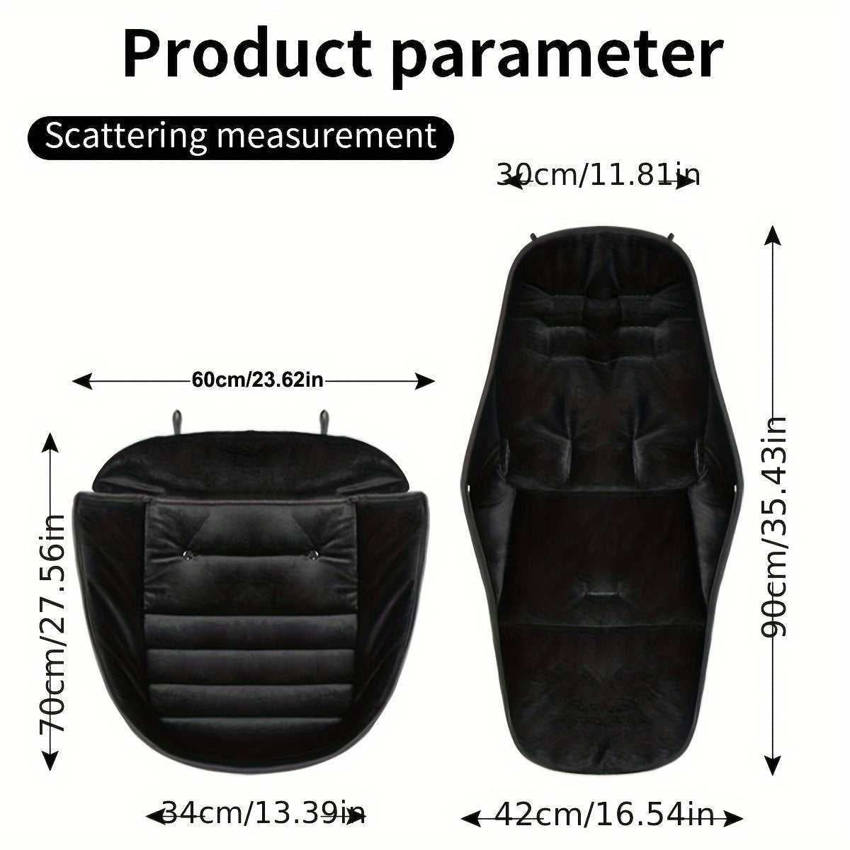 Winter Toddler Footmuff Waterproof Windproof with Coral Fleece Lining