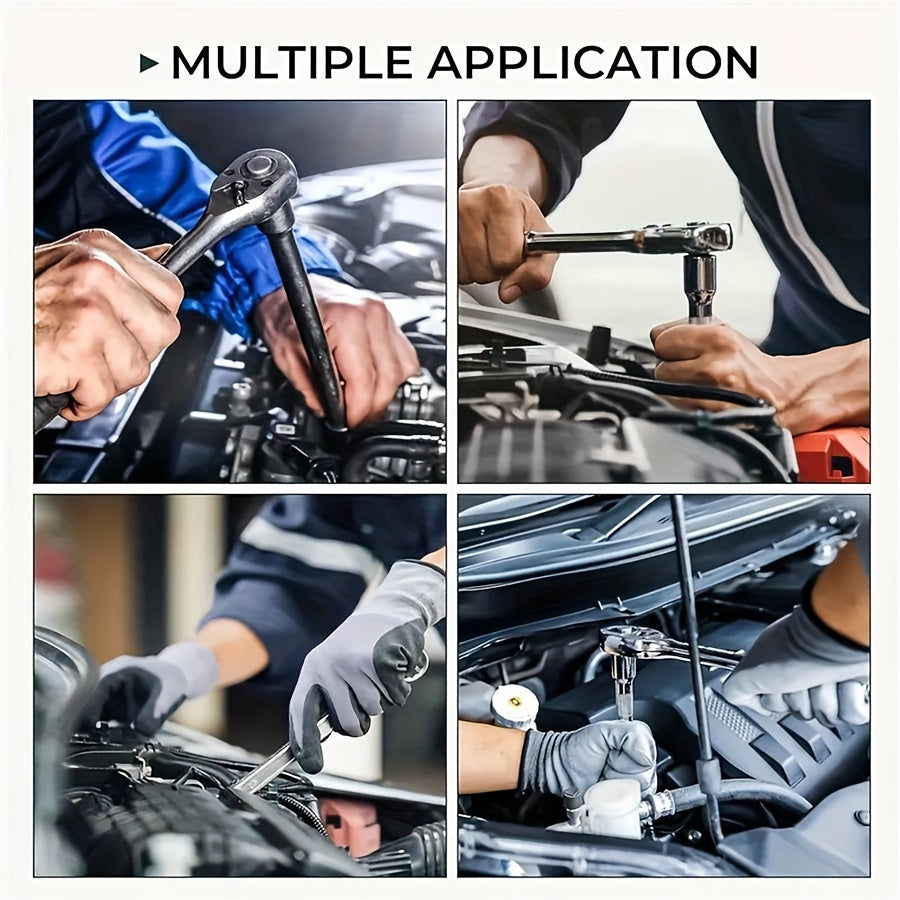 Professional Ratchet Tool Set with Wrench and Screwdriver Car Repair Kit