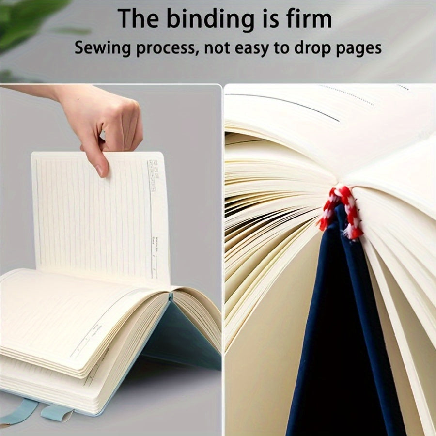 Vintage PU teri daftari, maxsus yumshoq qopqoq va belgi bilan - Biznes uchrashuvlari, universitet hayoti yoki sevgi daftari uchun ideal