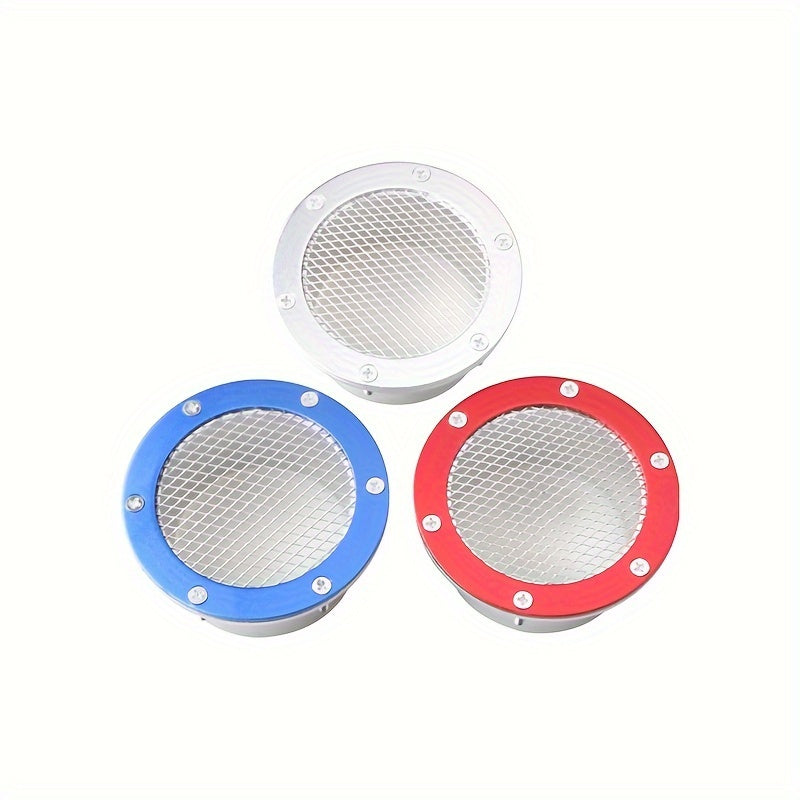 Universal avtomobil poyga havo kanali quvuri grill bumper vent alüminium qoplama 76MM