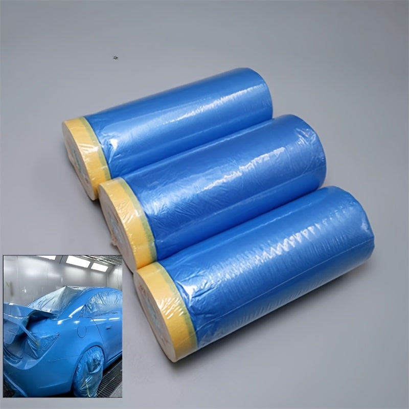 2 Rolls Auto Paint Masking Film High-Temperature Resistant Car Painting Protection