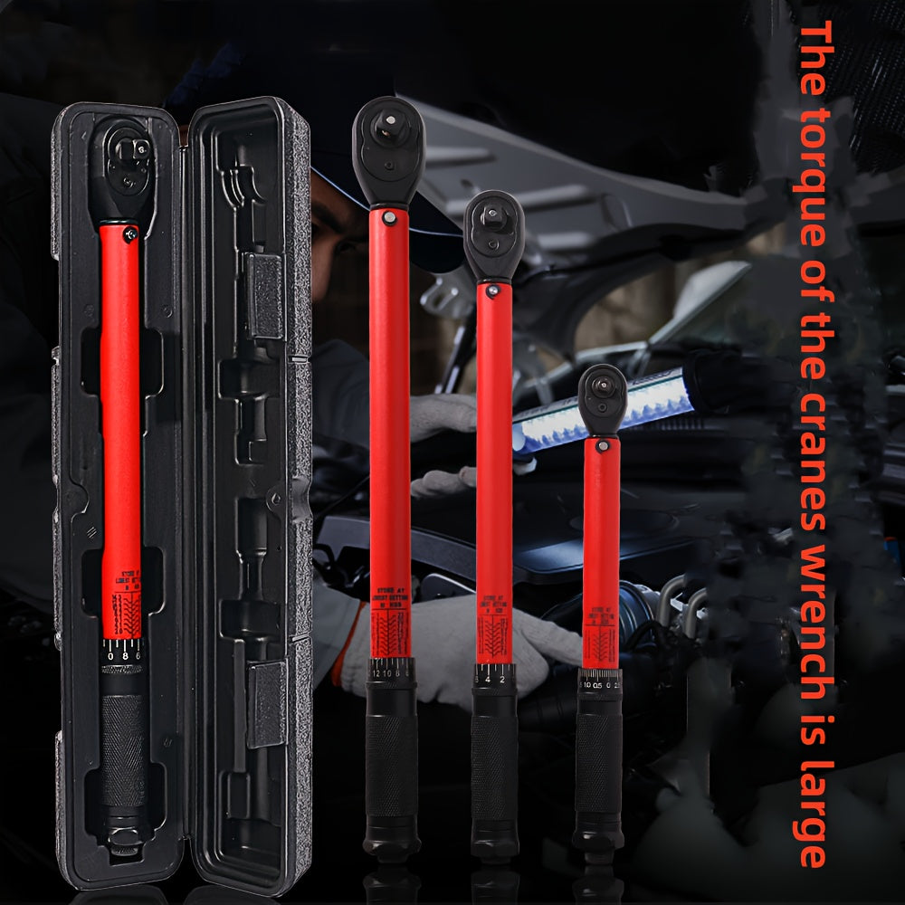 Adjustable Torque Wrench 72-Tooth Round Tube Auto Repair Ratchet Tool