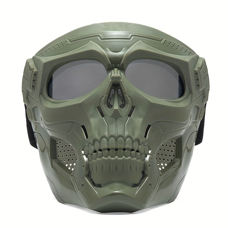 Skeleton Themed Mask Nylon Plastic Drawstring for Outdoor Sports and Training
