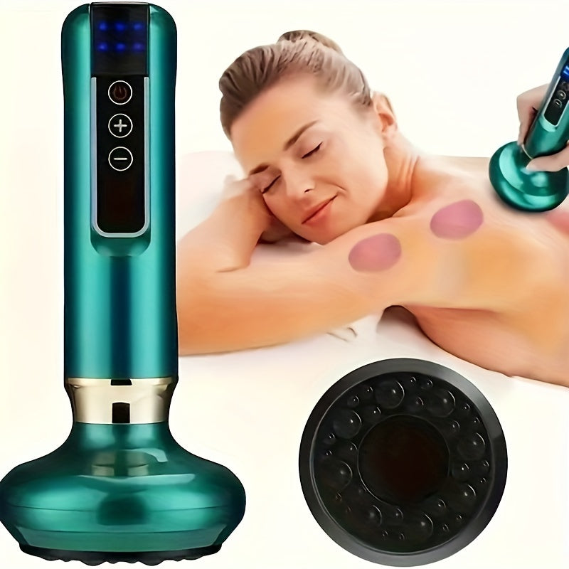 Electric Cupping Massager with 6 Speeds Rechargeable Lithium Battery