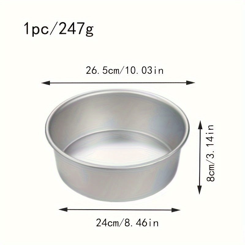 Set of 3 Round Cake Molds 10.16cm 15.24cm 20.32cm for Baking Pies and Desserts