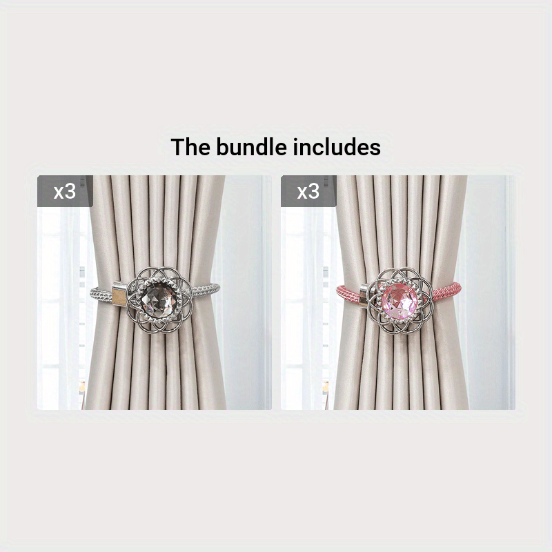 2 ta Rangli Qimmatbaho Toshli Pardalar Tashuvchilari, Moslashuvchan Kamarlar va Saqlash Sumkasi bilan Nafis Shaffof Pardalar Tashuvchilari, Hashamat Qo'shish uchun Zamonaviy Deraza Pardalari Aksessuarlar