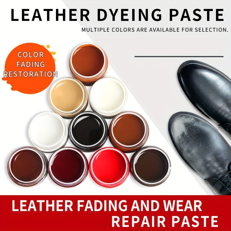 Leather Repair Kit for Shoes and Bags - Color Restoring Paste Set