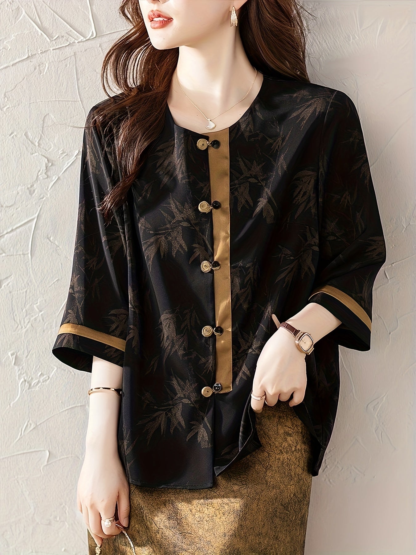 Women's Summer Chinese Style Shirt Cotton National Style Top