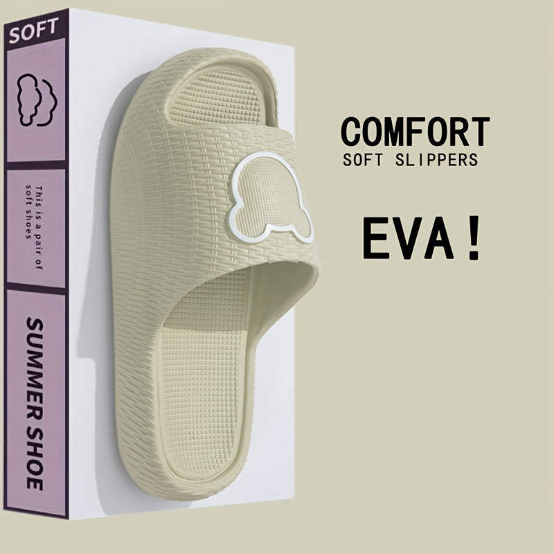 Women’s Cartoon Bear EVA Slides Non-Slip Thick Sole Indoor Outdoor Flip Flops