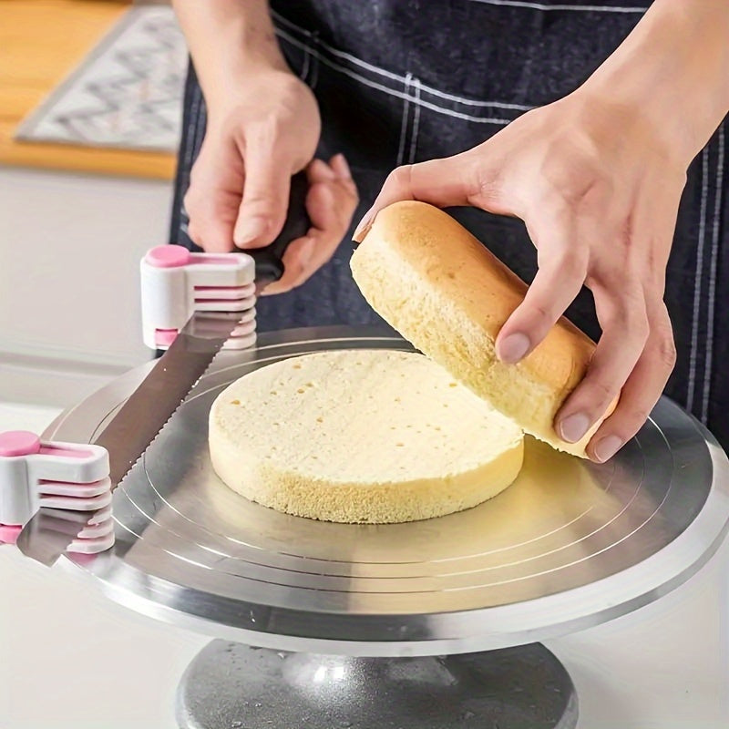 5-Layer Adjustable Cake Leveler Stainless Steel Cake Slicer for Layered Baking