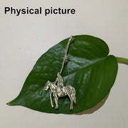 Vintage Silver Mongolia Horse Brooch Ethnic Style Jewelry for Women