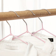 Set of 10 Plastic Coated Thick Hangers Waterproof Anti-Slip for Adult Wardrobe