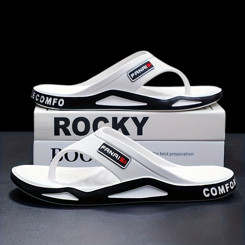 Ayollar uchun bej PANAI flip-floplar: Qulay yoga slaydlar, sirpanmaydigan taglik, zamonaviy harf bosma - yozda ichki va tashqi foydalanish uchun mukammal.