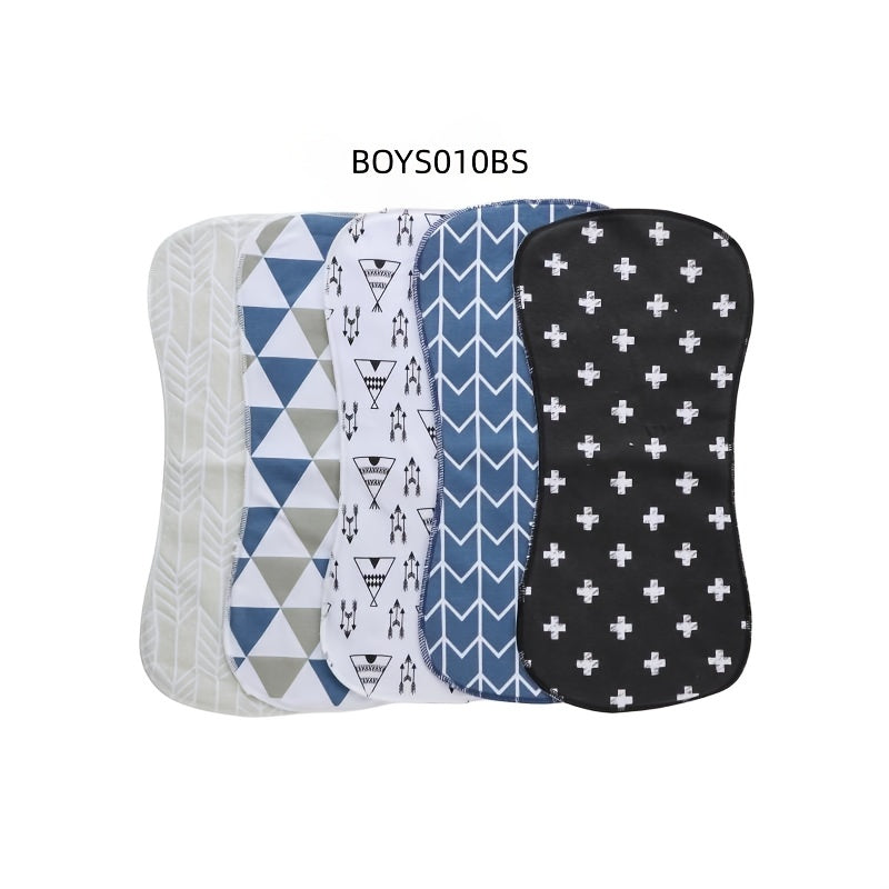 Juego de 5 paños de lactancia suaves y absorbentes para bebés, para niños y niñas