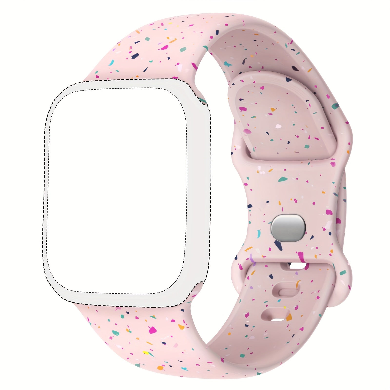 Silicone Smartwatch Bands for Men and Women Compatible with iWatch Series 1-10 38mm 40mm 41mm 42mm 44mm 45mm 46mm 49mm