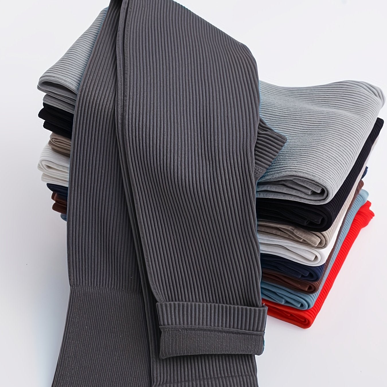 Women's Solid Color Wideband Waist Yoga Leggings Breathable Tummy Control High Stretch