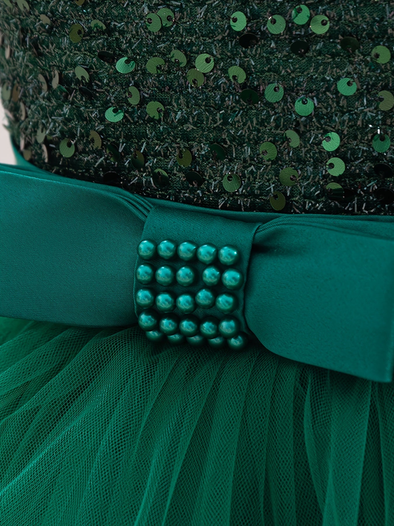 Girls Summer Formal Sequin Princess Skirt Dress for One-Year-Old Baby