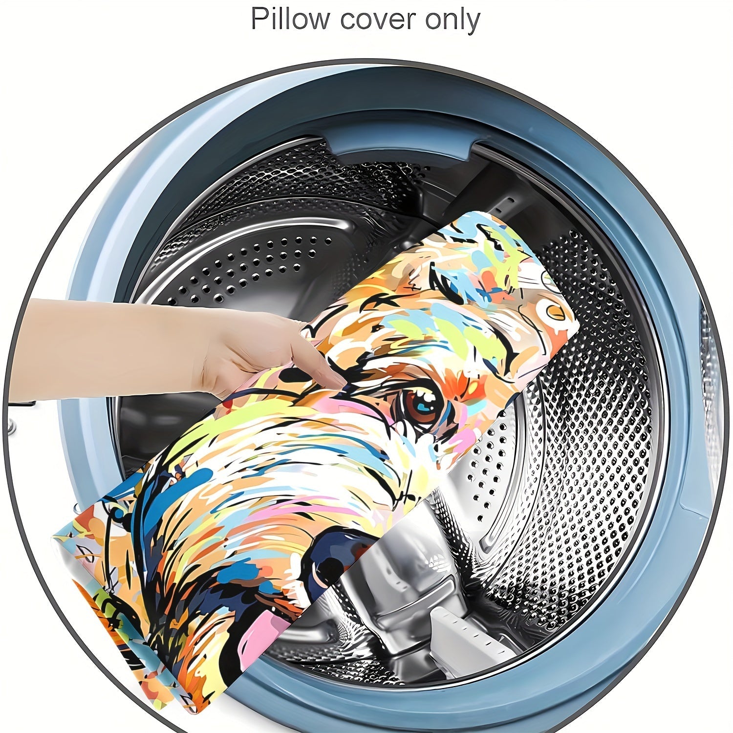 Funda de almohada decorativa para perro Goldendoodle Frise 18x18 pulgadas