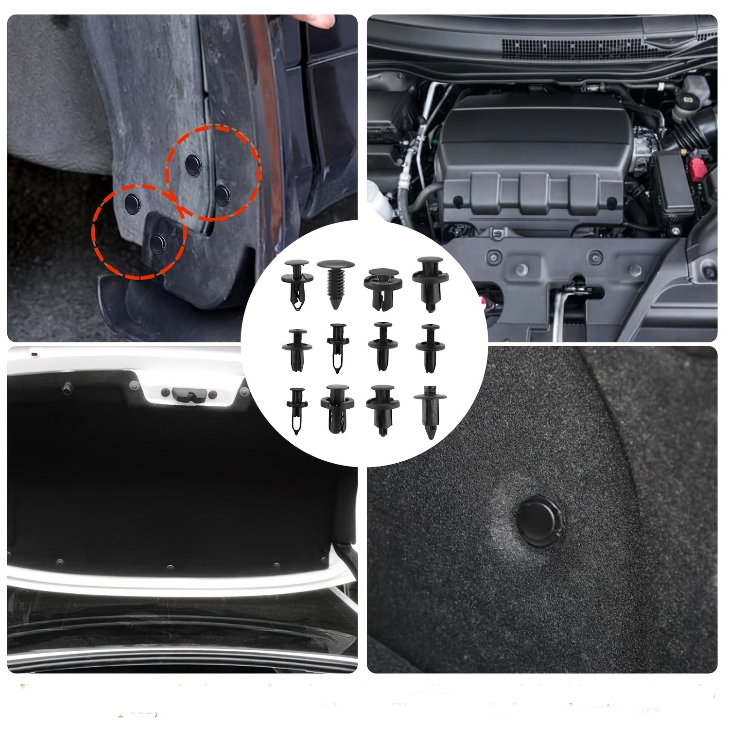 Car Bumper Clips Set 680Pcs 725Pcs Plastic Fasteners Repair Kit