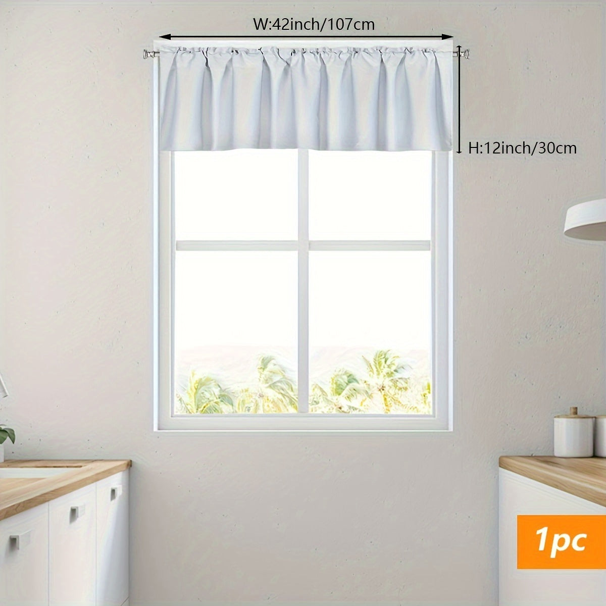 Solid Color Blackout Curtain with Rod Pocket for Privacy and Modern Style