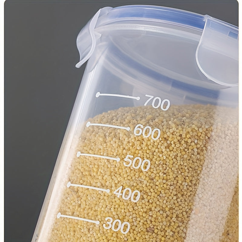 Set of 6 Round Plastic Food Storage Containers with Latch Lids Microwave Safe BPA-Free