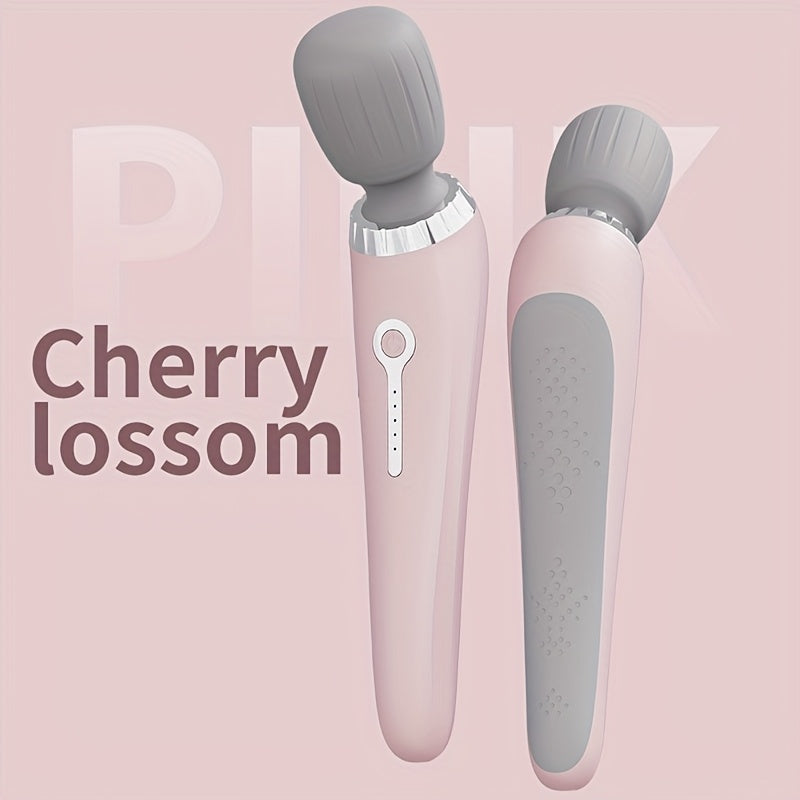 Portable Electric Massage Stick for Whole Body with USB Charging Silicone Head Rechargeable Battery