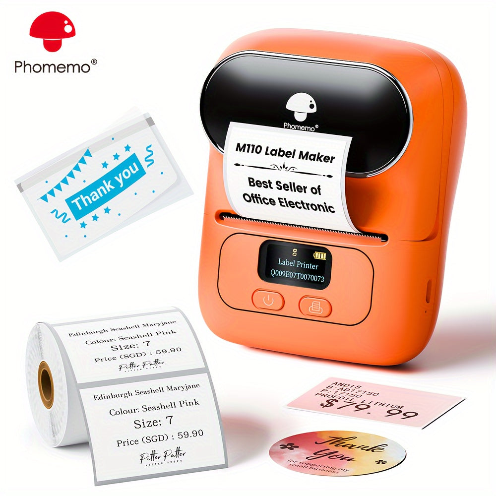 Wireless Thermal Label Printer for Business Office Use 40x30mm Labels