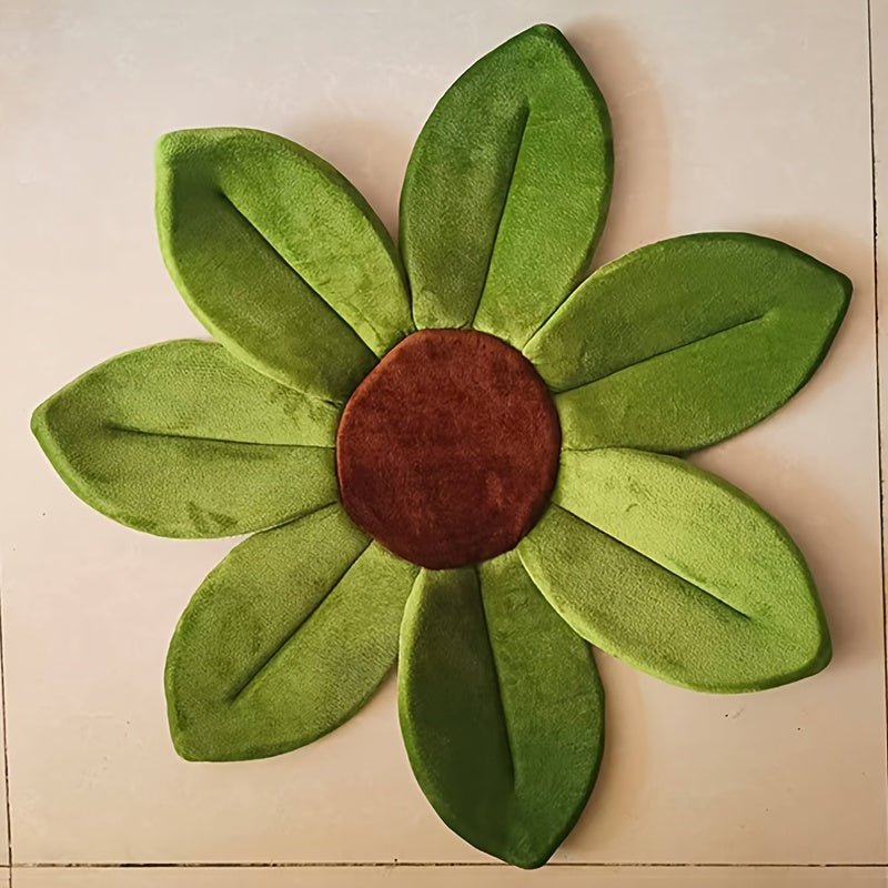 Baby Bath Mat Sunflower Cartoon Non-Slip Soft Comfortable for Newborns and Toddlers