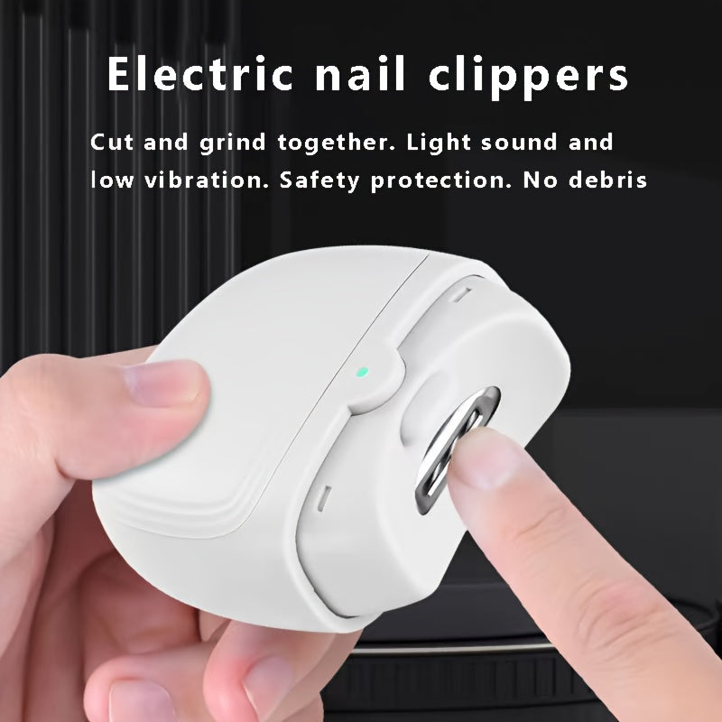 Electric Nail Clippers for Adults USB Rechargeable Manicure Tool with Lithium Battery
