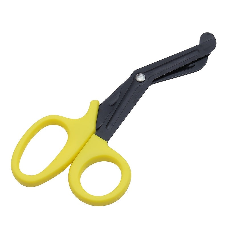 Stainless Steel Safety Scissors Black Coated Sharp Outdoor Use Hand-Friendly