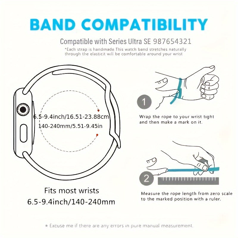 Ladies' Cat's Eye Stone Beaded Watch Strap Fits Apple Watch 38-49mm