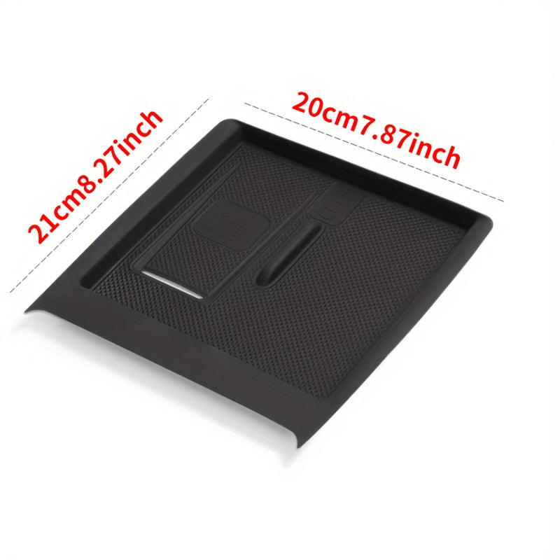Center Console Silicone Protective Pad for EV Storage Anti Slip Car Accessory