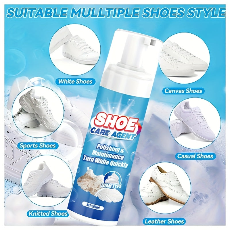 White Shoe Brightening Retainer Foam for Sneakers and Casual Shoes