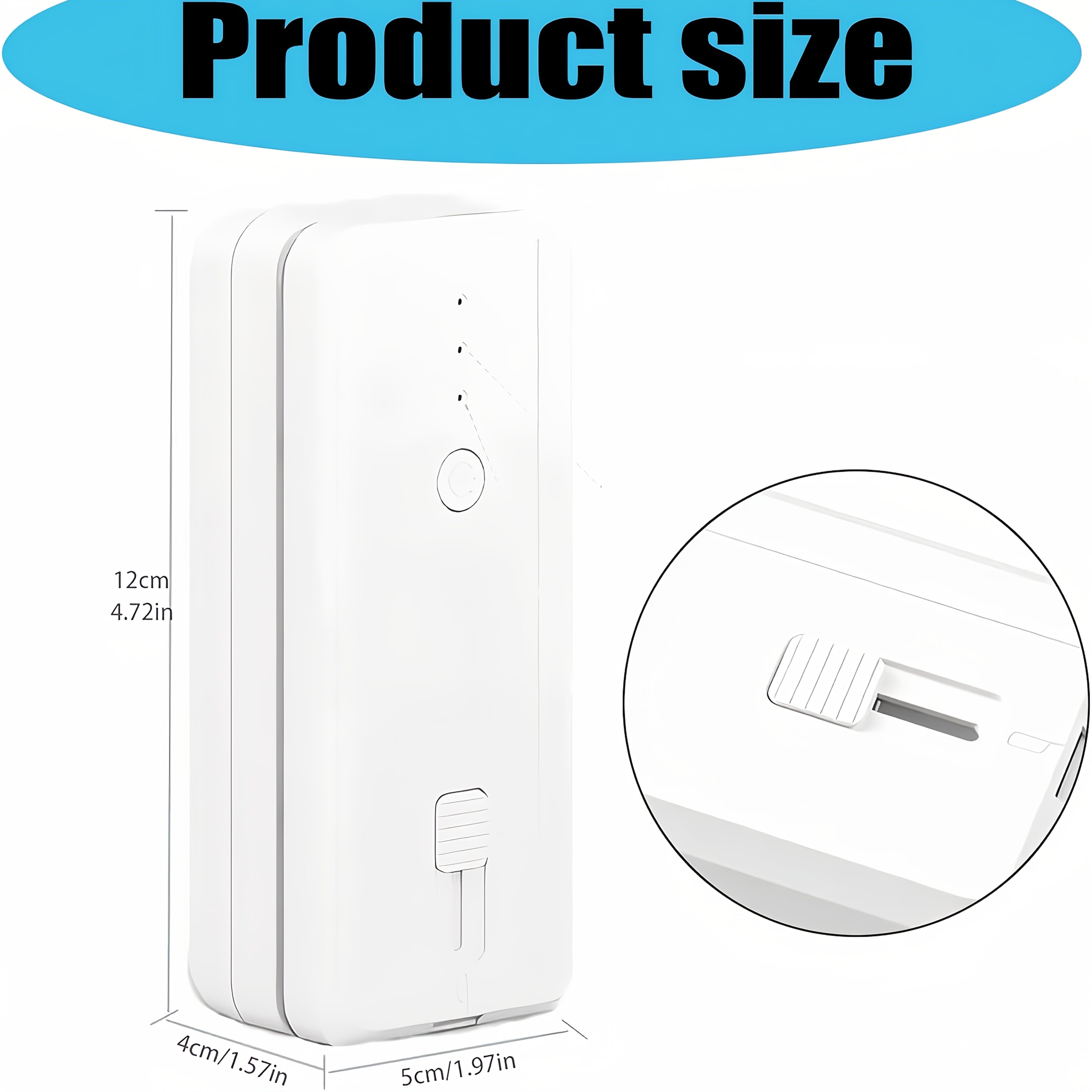 Мини-USB перезаряжаемый запайщик для пакетов с закусками, портативный компактный белый инструмент для запайки продуктов