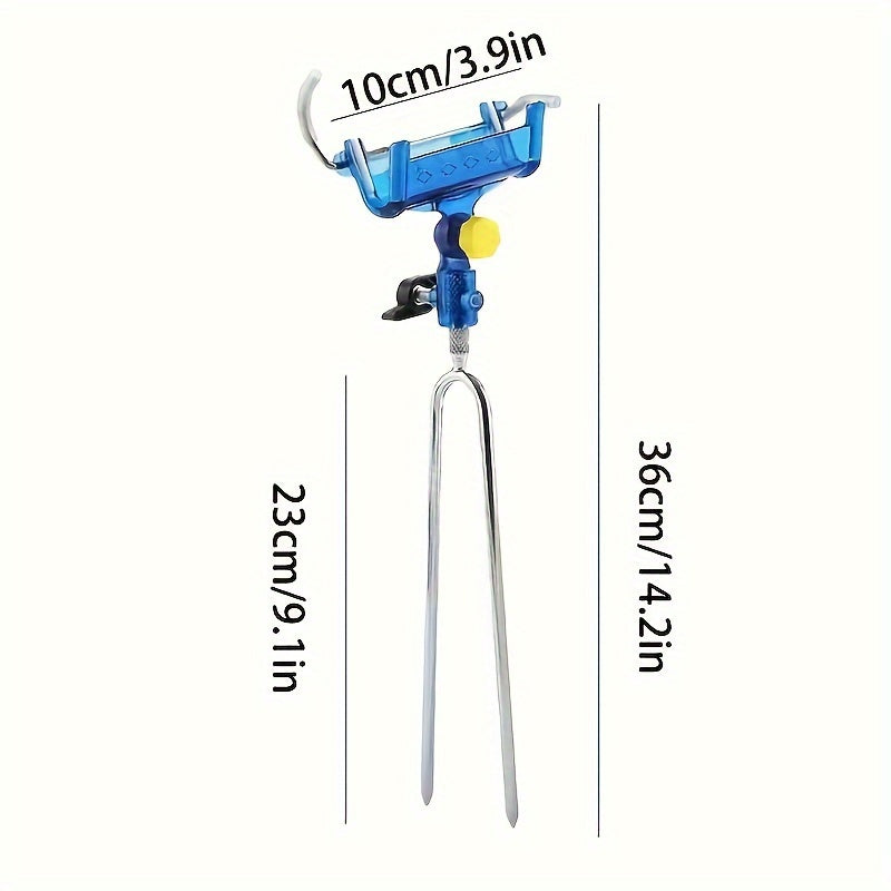 Adjustable Stainless Steel Bank Fishing Rod Holder with Anti-Corrosion Stable Rack