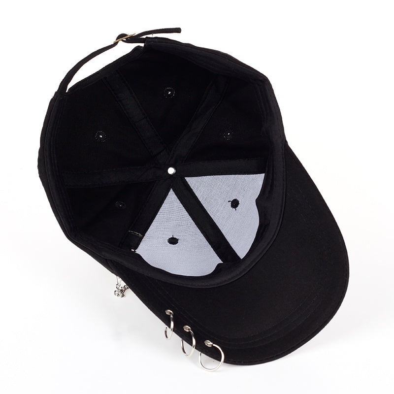 Unisex K-Pop Inspired Cap Stylish Hat Adjustable Size Black