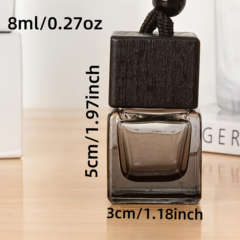 Чёрная крышка для бутылки парфюма автомобиля, четырёхугольная крышка, автомобильный аксессуар