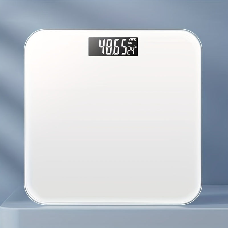 Digital bathroom scale tempered glass battery-powered high-precision 180kg LCD display