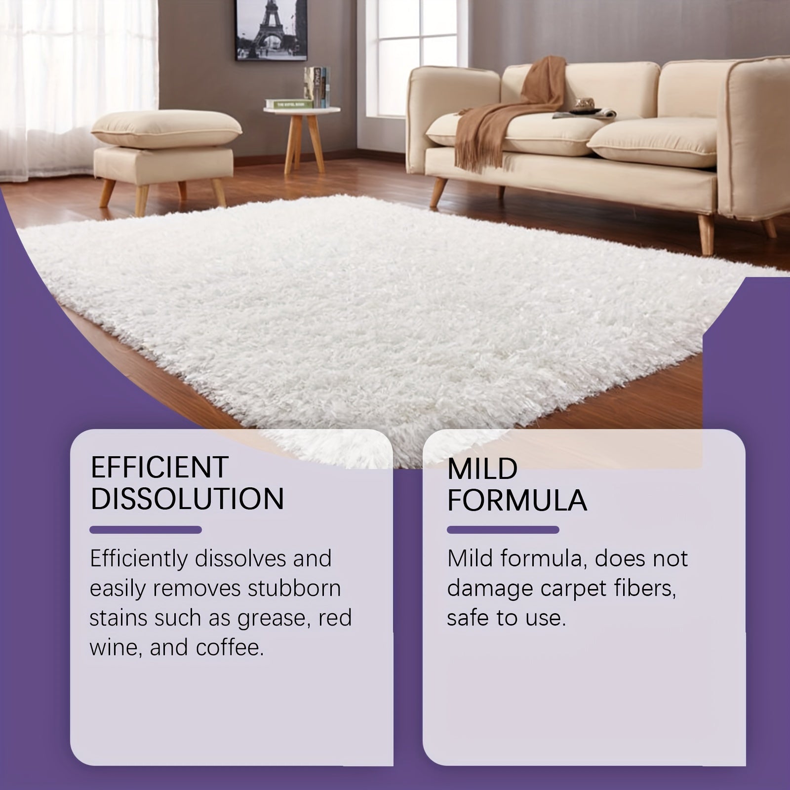 Samarali Gilam Ko'pik Tozalagichi - Dog'larni O'chiradi, Tez Quriydi, Chayish Shart Emas - Yashash xonasi va Yotoqxona tozalash uchun ideal, Uy tozalash mahsuloti, Ko'pik dog' o'chiruvchi