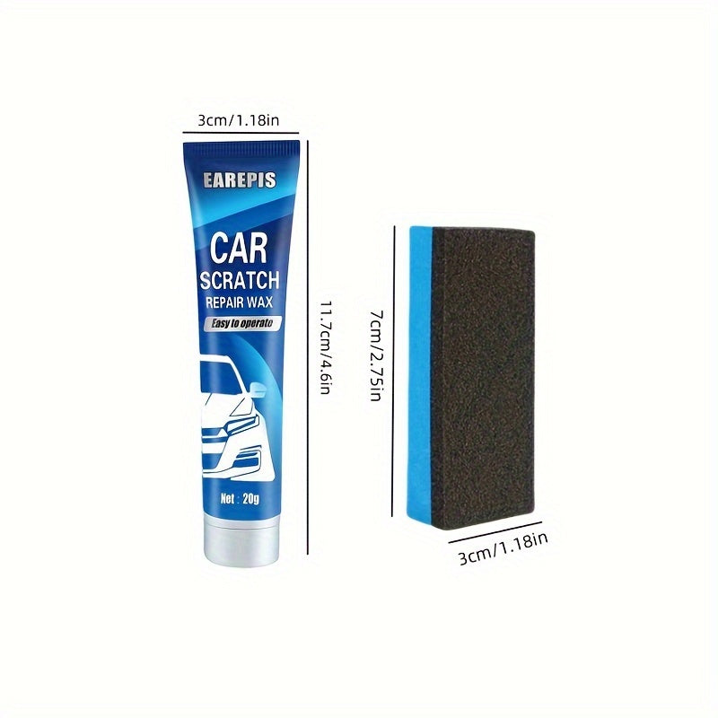 20g Car Scratch Remover Wax Kit with Sponge Applicator for Auto Surface Repair