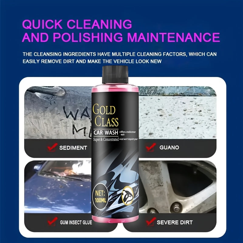 Car Wash Foam PH Wash and Wax Shampoo Ceramic Coating Deep Clean All-in-One