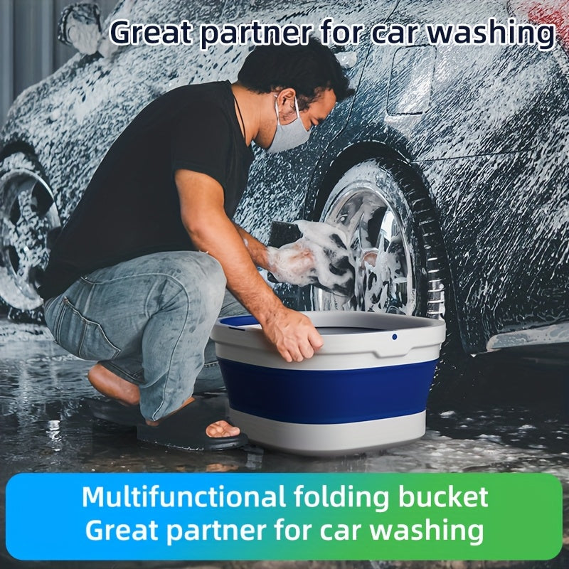 Stainless Steel Spin Mop and Bucket Set with Rotary Mop for Home and Car Cleaning