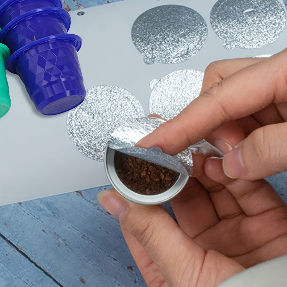 Sellos de cápsula de papel de aluminio resistente a altas temperaturas para preparación de café, reutilizables, ecológicos